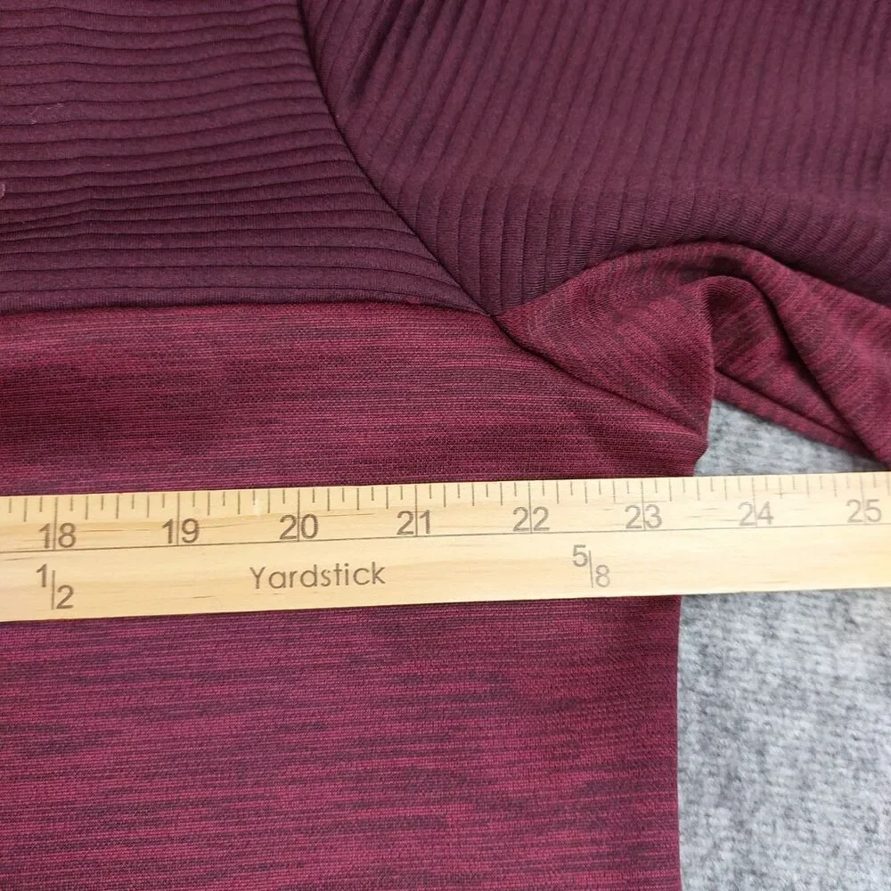 Callaway Quarter Zip Pullover Sweater Men's Med Red Long Sleeve Golf Ribbed